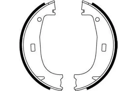 Bremsbackensatz, Feststellbremse Hinterachse TRW GS8594 Bild Bremsbackensatz, Feststellbremse Hinterachse TRW GS8594
