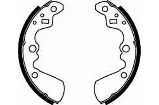 Bremsbackensatz Hinterachse TRW GS8597 Bild Bremsbackensatz Hinterachse TRW GS8597