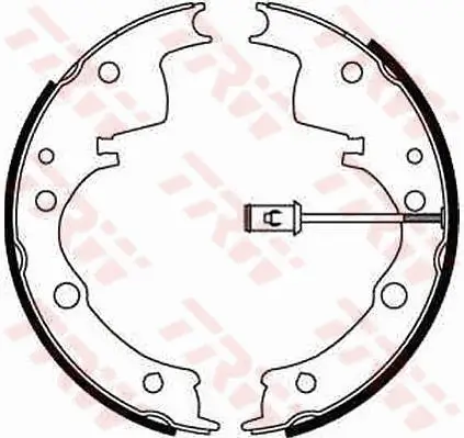 Bremsbackensatz Hinterachse TRW GS8598