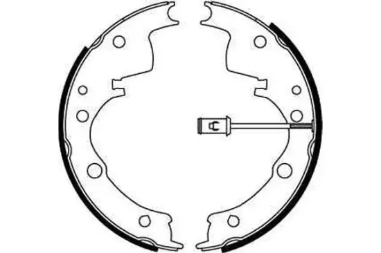 Bremsbackensatz Hinterachse TRW GS8598 Bild Bremsbackensatz Hinterachse TRW GS8598