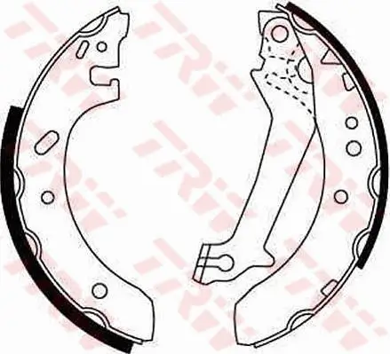 Bremsbackensatz Hinterachse TRW GS8607