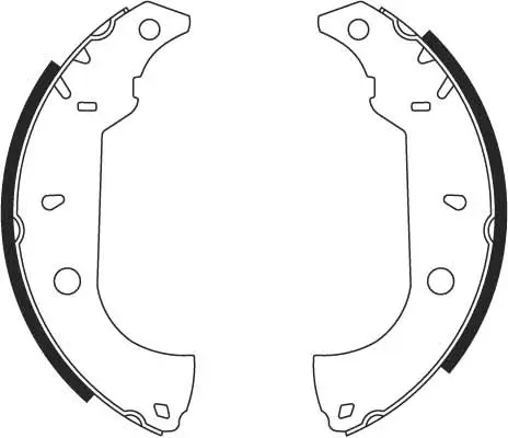Bremsbackensatz Hinterachse TRW GS8614 Bild Bremsbackensatz Hinterachse TRW GS8614