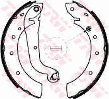 Bremsbackensatz TRW GS8624 Bild Bremsbackensatz TRW GS8624