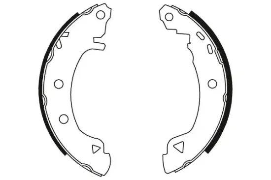 Bremsbackensatz Hinterachse TRW GS8631 Bild Bremsbackensatz Hinterachse TRW GS8631