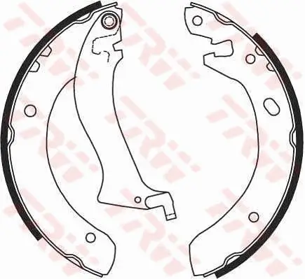 Bremsbackensatz Hinterachse TRW GS8633