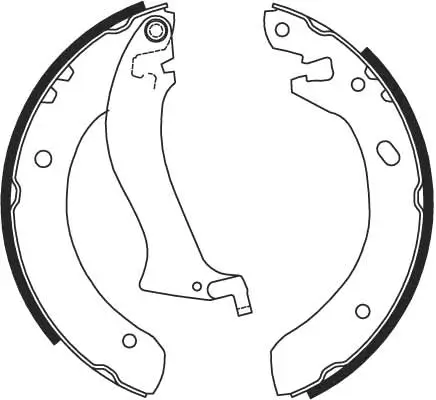 Bremsbackensatz Hinterachse TRW GS8633 Bild Bremsbackensatz Hinterachse TRW GS8633