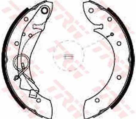 Bremsbackensatz Hinterachse TRW GS8635