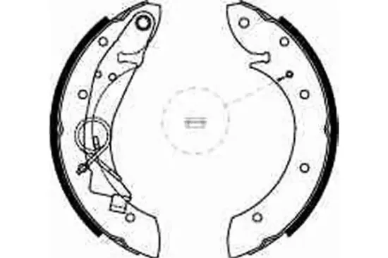 Bremsbackensatz Hinterachse TRW GS8635 Bild Bremsbackensatz Hinterachse TRW GS8635