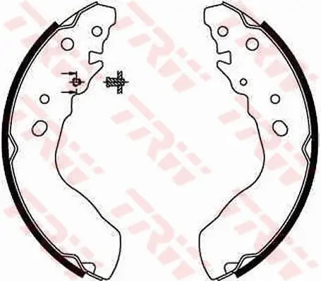 Bremsbackensatz Hinterachse TRW GS8641