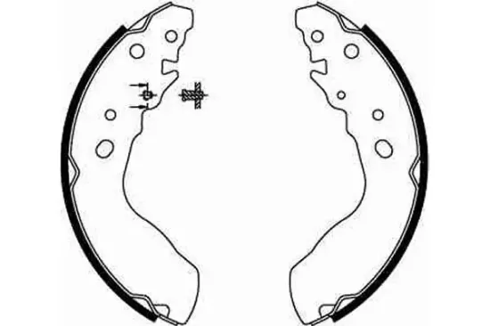 Bremsbackensatz Hinterachse TRW GS8641 Bild Bremsbackensatz Hinterachse TRW GS8641