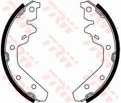 Bremsbackensatz Hinterachse TRW GS8644
