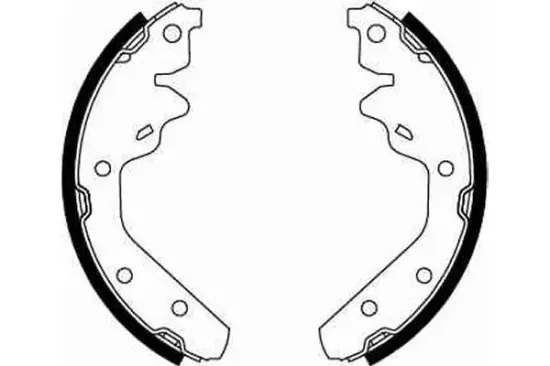 Bremsbackensatz Hinterachse TRW GS8644 Bild Bremsbackensatz Hinterachse TRW GS8644