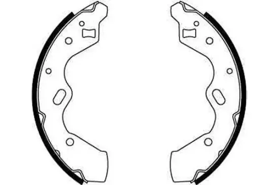 Bremsbackensatz Hinterachse TRW GS8663 Bild Bremsbackensatz Hinterachse TRW GS8663