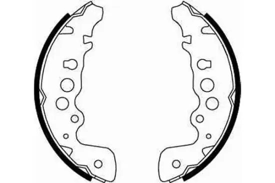 Bremsbackensatz Hinterachse TRW GS8670 Bild Bremsbackensatz Hinterachse TRW GS8670