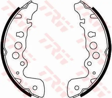 Bremsbackensatz Hinterachse TRW GS8670 Bild Bremsbackensatz Hinterachse TRW GS8670
