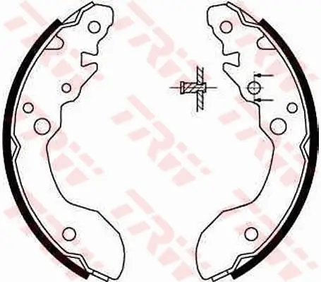 Bremsbackensatz Hinterachse TRW GS8671