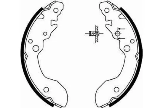 Bremsbackensatz Hinterachse TRW GS8671 Bild Bremsbackensatz Hinterachse TRW GS8671