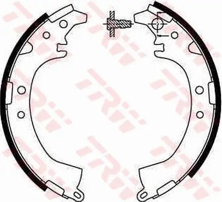 Bremsbackensatz Hinterachse TRW GS8672