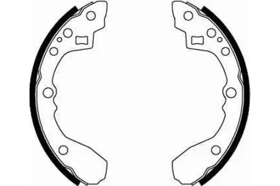 Bremsbackensatz Hinterachse TRW GS8675 Bild Bremsbackensatz Hinterachse TRW GS8675