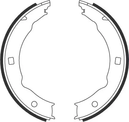 Bremsbackensatz, Feststellbremse Hinterachse TRW GS8683 Bild Bremsbackensatz, Feststellbremse Hinterachse TRW GS8683