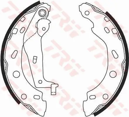 Bremsbackensatz Hinterachse TRW GS8685