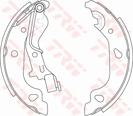 Bremsbackensatz Hinterachse TRW GS8687