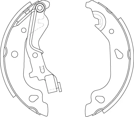 Bremsbackensatz Hinterachse TRW GS8687 Bild Bremsbackensatz Hinterachse TRW GS8687