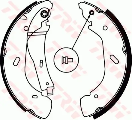 Bremsbackensatz Hinterachse TRW GS8690 Bild Bremsbackensatz Hinterachse TRW GS8690