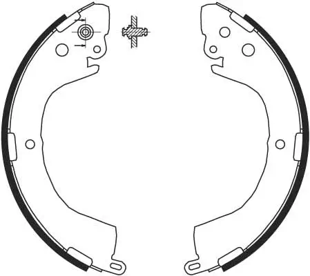 Bremsbackensatz Hinterachse TRW GS8691 Bild Bremsbackensatz Hinterachse TRW GS8691