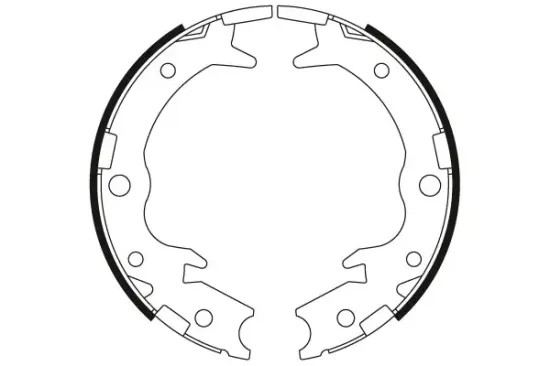 Bremsbackensatz, Feststellbremse Hinterachse TRW GS8697 Bild Bremsbackensatz, Feststellbremse Hinterachse TRW GS8697