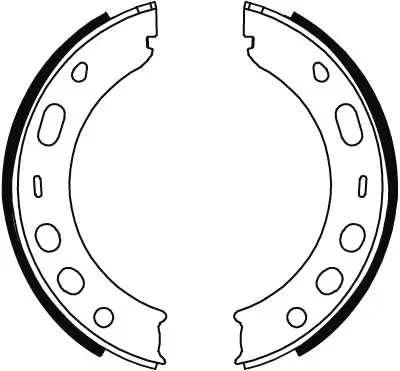 Bremsbackensatz, Feststellbremse Hinterachse TRW GS8706 Bild Bremsbackensatz, Feststellbremse Hinterachse TRW GS8706