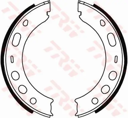 Bremsbackensatz, Feststellbremse Hinterachse TRW GS8706 Bild Bremsbackensatz, Feststellbremse Hinterachse TRW GS8706