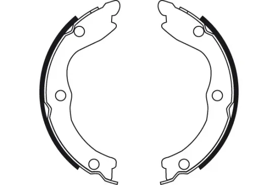 Bremsbackensatz, Feststellbremse Hinterachse TRW GS8710 Bild Bremsbackensatz, Feststellbremse Hinterachse TRW GS8710