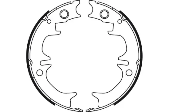 Bremsbackensatz, Feststellbremse Hinterachse TRW GS8714 Bild Bremsbackensatz, Feststellbremse Hinterachse TRW GS8714