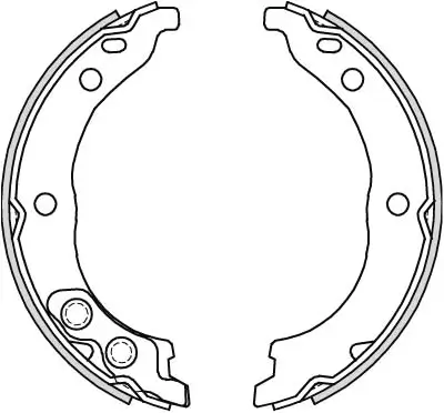 Bremsbackensatz, Feststellbremse Hinterachse TRW GS8715 Bild Bremsbackensatz, Feststellbremse Hinterachse TRW GS8715