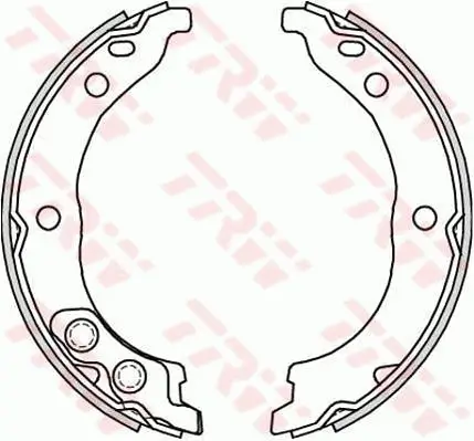 Bremsbackensatz, Feststellbremse Hinterachse TRW GS8715 Bild Bremsbackensatz, Feststellbremse Hinterachse TRW GS8715