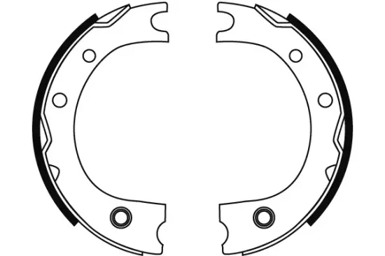 Bremsbackensatz, Feststellbremse Hinterachse TRW GS8716 Bild Bremsbackensatz, Feststellbremse Hinterachse TRW GS8716