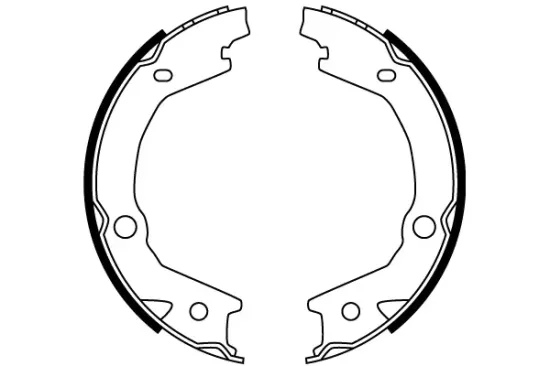 Bremsbackensatz, Feststellbremse Hinterachse TRW GS8747 Bild Bremsbackensatz, Feststellbremse Hinterachse TRW GS8747