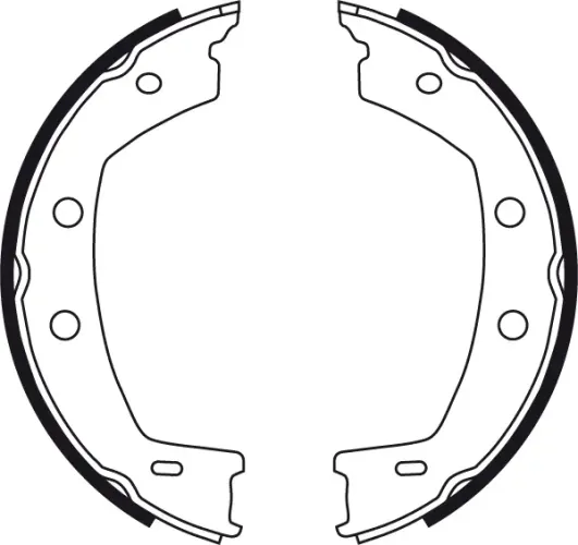 Bremsbackensatz, Feststellbremse Hinterachse TRW GS8751 Bild Bremsbackensatz, Feststellbremse Hinterachse TRW GS8751