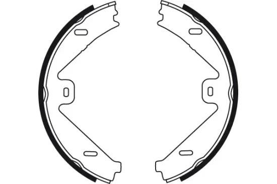 Bremsbackensatz, Feststellbremse Hinterachse TRW GS8755 Bild Bremsbackensatz, Feststellbremse Hinterachse TRW GS8755