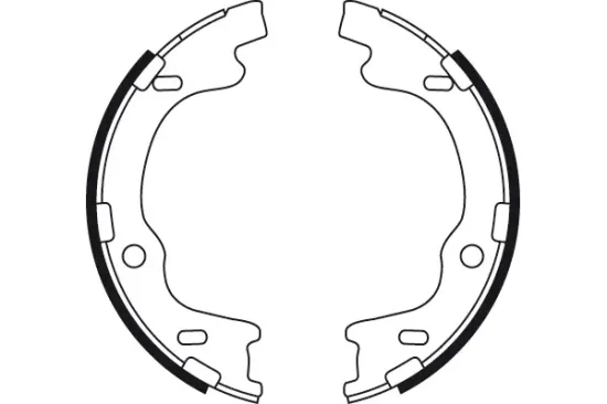 Bremsbackensatz, Feststellbremse Hinterachse TRW GS8757 Bild Bremsbackensatz, Feststellbremse Hinterachse TRW GS8757