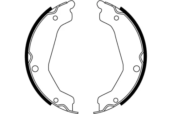 Bremsbackensatz, Feststellbremse Hinterachse TRW GS8763 Bild Bremsbackensatz, Feststellbremse Hinterachse TRW GS8763