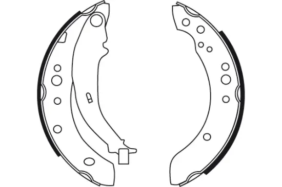 Bremsbackensatz Hinterachse TRW GS8769 Bild Bremsbackensatz Hinterachse TRW GS8769