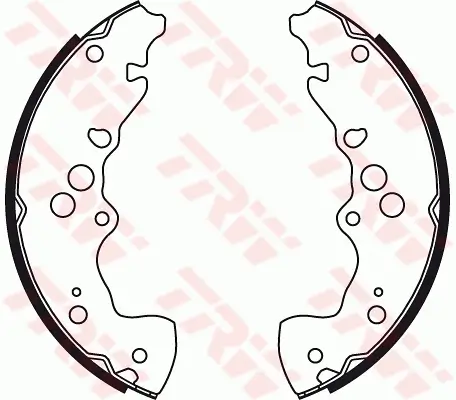 Bremsbackensatz Hinterachse TRW GS8773