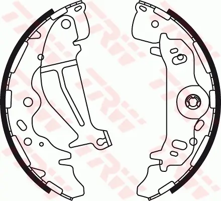 Bremsbackensatz Hinterachse TRW GS8774