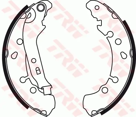 Bremsbackensatz Hinterachse TRW GS8778 Bild Bremsbackensatz Hinterachse TRW GS8778