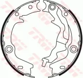 Bremsbackensatz, Feststellbremse Hinterachse TRW GS8781