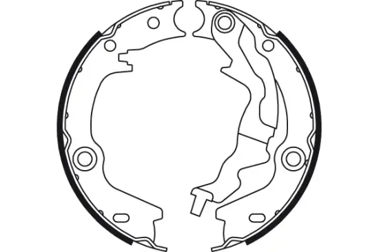 Bremsbackensatz, Feststellbremse Hinterachse TRW GS8781 Bild Bremsbackensatz, Feststellbremse Hinterachse TRW GS8781