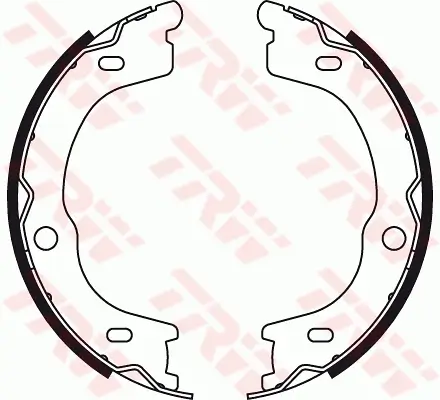 Bremsbackensatz, Feststellbremse Hinterachse TRW GS8784 Bild Bremsbackensatz, Feststellbremse Hinterachse TRW GS8784