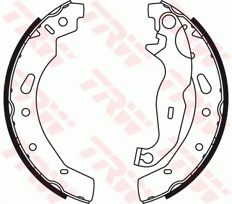 Bremsbackensatz Hinterachse TRW GS8787